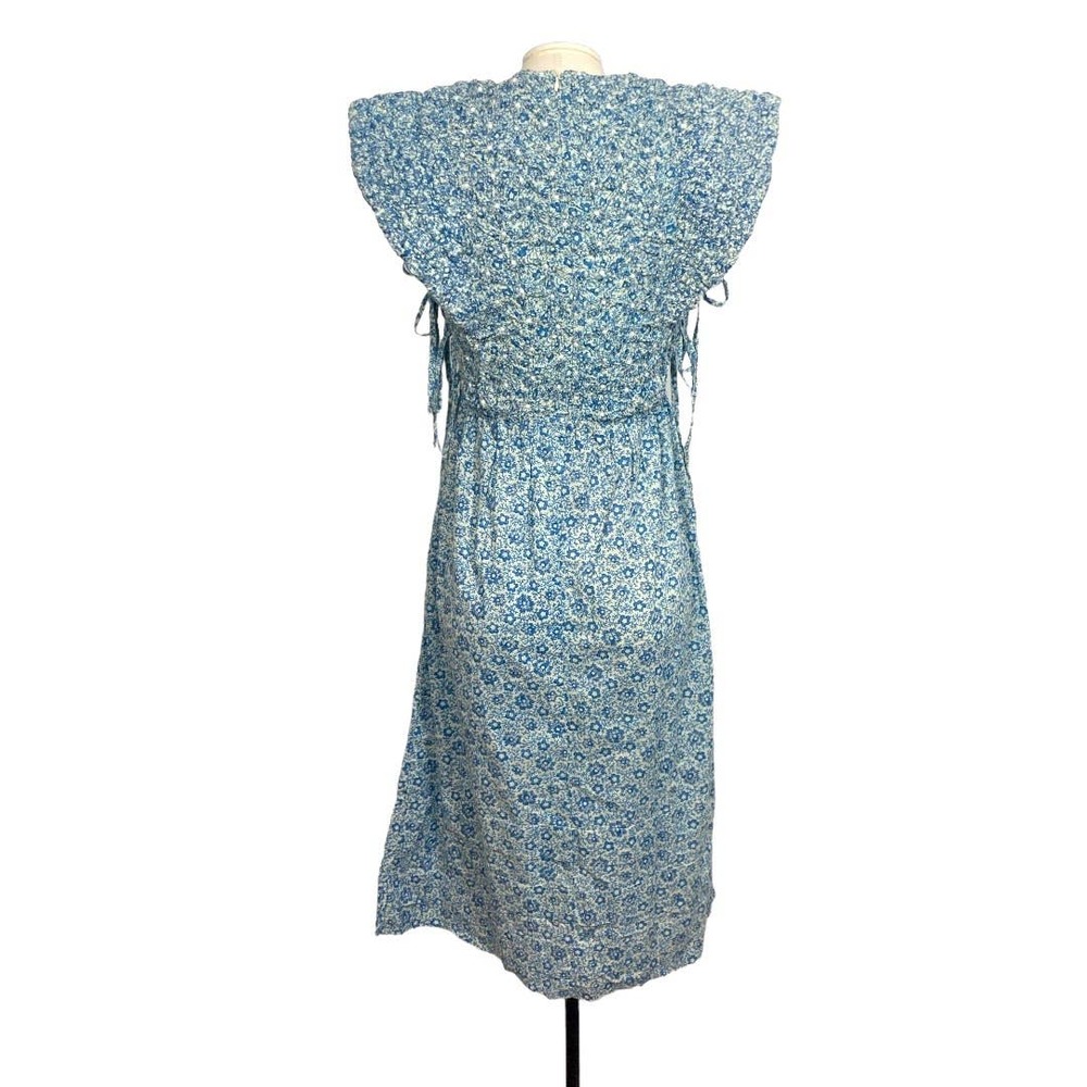 Sea New York Ida Smocked Dress SS22-087 Blue  XS New $450 - Picture 6 of 7